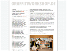 Tablet Screenshot of graffitiworkshop.de